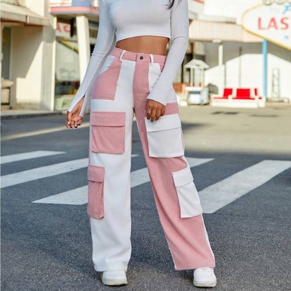 Rebellious Rose Denim - Fashionable And Personalized Street Style Patchwork Women's Pants